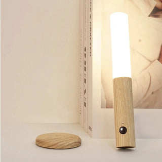 Denise - Detachable Sensor On/Off Reachable Wood Wall Light