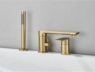 Klaas - Modern 4 Piece Bathtub Tap Set with Handheld Shower