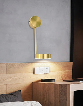 Katheryn - Gold Round Adjustable Wall Light