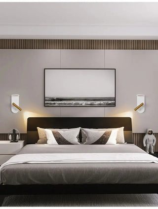 Nicodemus - Modern Flame Gold Reading Wall Light