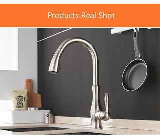 Delpha - Kitchen Single Handle Pull Out Swivel Mixer Tap