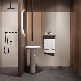 Corrinne - Brass Modern Ceiling Mounted Bathroom Tap