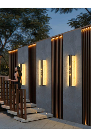 Jaspar - Marble Style Outdoor LED Wall Light Bar