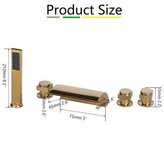 Nore - Modern Waterfall Bathtub Tap/Shower Set