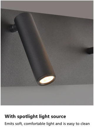 Meda - Modern Fabric Shade Dual Reading Wall Light with USB Charger