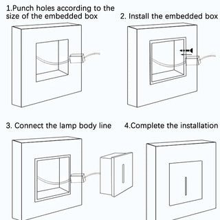 Marc - Narrow Beam Night Light Flush Mounted 3W LED Step Wall Lamp Fixture
