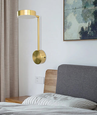 Katheryn - Gold Round Adjustable Wall Light