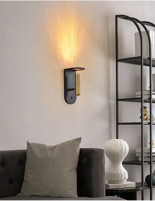 Nicodemus - Modern Flame Gold Reading Wall Light