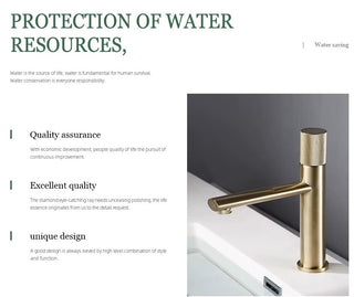 Cheryle - Modern Brass Mounted Sink Tap