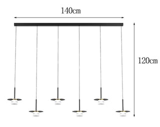 Borama - Modern Industrial Multi Head Black Hanging Pendant Ceiling Light