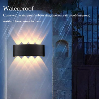 Kenndra - Hex Shaped Up/Down Outdoor Wall Light