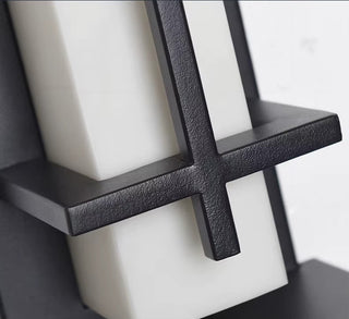 Eurig - Black Caged Outdoor Bar Wall Light IP65 Waterproof