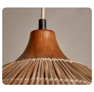 Cayden - Handmade Farmhouse Rattan Pendant Light