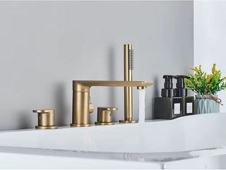 Klaas - Modern 4 Piece Bathtub Tap Set with Handheld Shower