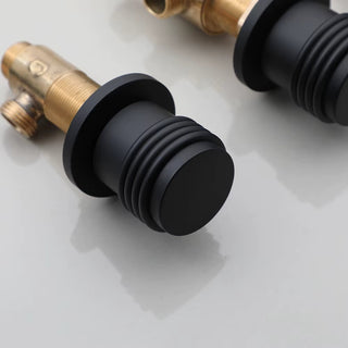 Markos - Modern Bathtub Waterfall Tap Set with Pull Out Shower