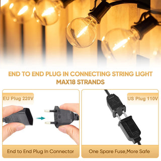 Stasia - Shatterproof G40 Lights Waterproof Garland Outdoor Decor