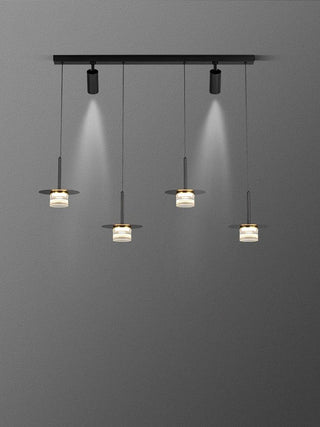 Borama - Modern Industrial Multi Head Black Hanging Pendant Ceiling Light