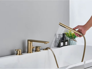 Klaas - Modern 4 Piece Bathtub Tap Set with Handheld Shower