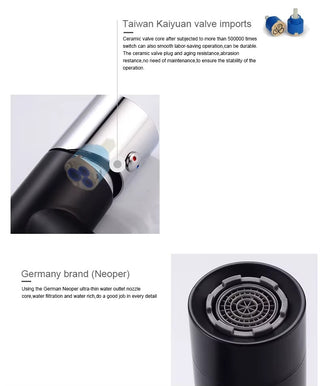 Nicol - Modern Basin Hot/Cold Slanted Basin Mixer Tap