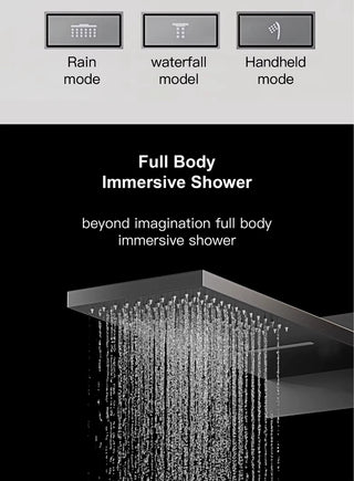 Lazare  - Modern LED Smart Display Wall Mounted Shower Set Multi Function