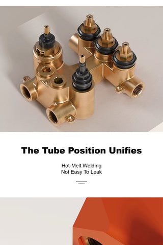 Lazare - Modern Brass Wall Mounted Black Shower System with Thermostatic Controls