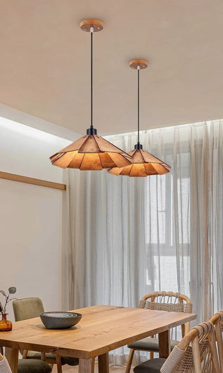 Cornell - Creative Pastoral Wooden Ceiling  Pendant