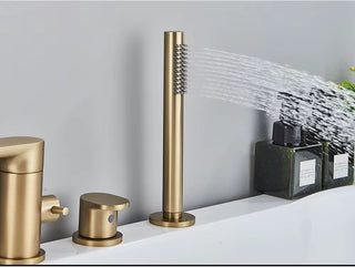 Klaas - Modern 4 Piece Bathtub Tap Set with Handheld Shower