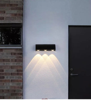 Romnea - Down Shinning Outdoor Wall Light 8W Waterproof