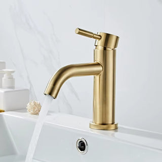 Penna - Gold Brass Hot/Cold Mixer Basin Tap