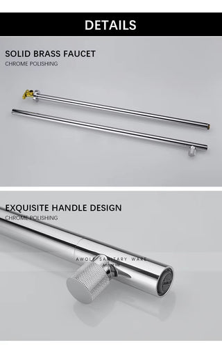 Corrinne - Brass Modern Ceiling Mounted Bathroom Tap