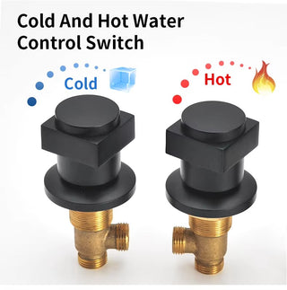 Tymon - Modern Waterfall 5 Piece Bathtub Tap and Shower Set