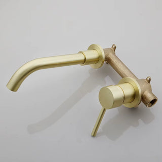 Berniece - Brushed Gold Wall Mounted Basin Tap