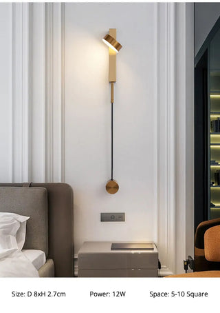 Evangelista - Modern Long Bar Adjustable Head LED Wall Light