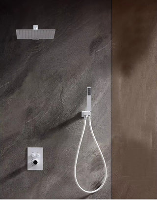 Kastor - Square Rain Shower Head Set with Handheld Shower