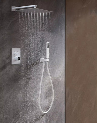 Kastor - Square Rain Shower Head Set with Handheld Shower