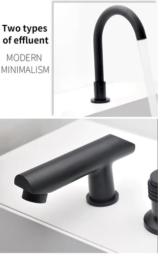 Tymon - Modern Waterfall 5 Piece Bathtub Tap and Shower Set