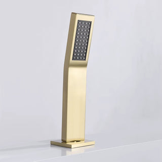 Sande - Modern Brass Waterfall Bathtub Tap Set with Pull Out Shower