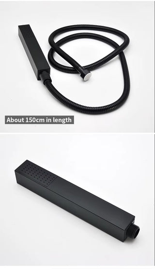 Tymon - Modern Waterfall 5 Piece Bathtub Tap and Shower Set