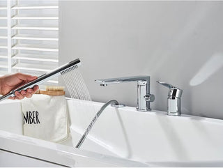 Klaas - Modern 4 Piece Bathtub Tap Set with Handheld Shower