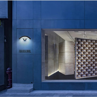 Merrion - Curved Pan Outdoor Wall Light Bar