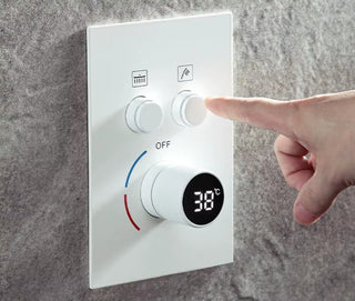 Kastor - Square Rain Shower Head Set with Handheld Shower