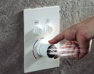 Kastor - Square Rain Shower Head Set with Handheld Shower