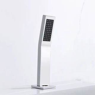 Sande - Modern Brass Waterfall Bathtub Tap Set with Pull Out Shower