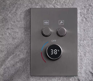 Kastor - Square Rain Shower Head Set with Handheld Shower