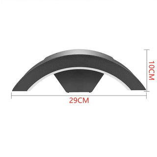 Merrion - Curved Pan Outdoor Wall Light Bar