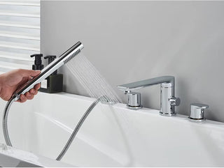 Klaas - Modern 4 Piece Bathtub Tap Set with Handheld Shower