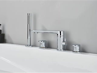 Klaas - Modern 4 Piece Bathtub Tap Set with Handheld Shower
