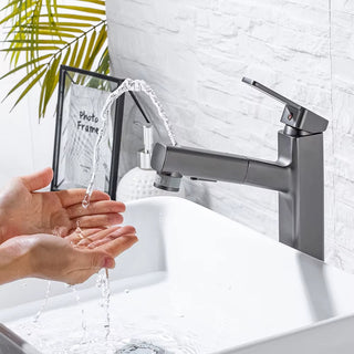 Penney - Modern Pull Out Hot/Cold Single Lever Basin Tap