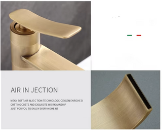 Basilio - Retro Modern Hot & Cold Single Lever Basin Tap