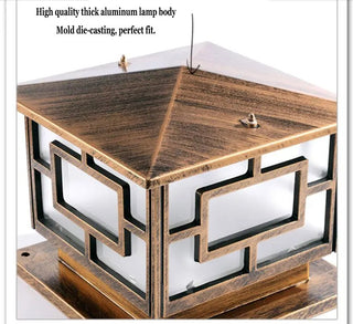Nelle - European Decorative Square Pillar/Fence Light